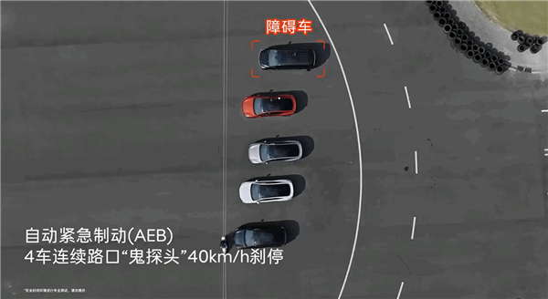 乐道L60实测主动安全：4车连续路口鬼探头40km/h成功刹停