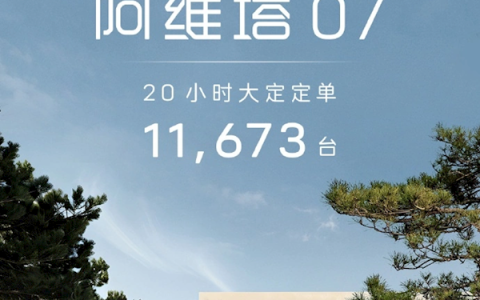 21.99万起上市就爆卖！阿维塔07上市20小时大定11673台