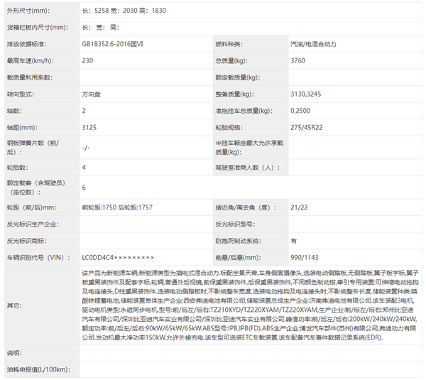 国产全尺寸SUV新玩家 腾势N9申报：三电机、3.1吨重