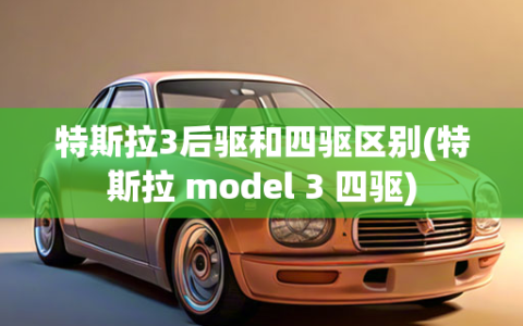 特斯拉3后驱和四驱区别(特斯拉 model 3 四驱)