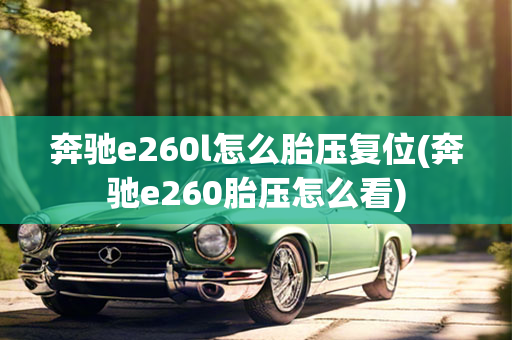 奔驰e260l怎么胎压复位(奔驰e260胎压怎么看)