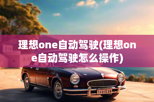 理想one自动驾驶(理想one自动驾驶怎么操作)