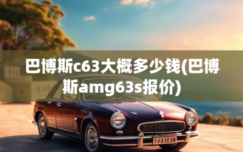 巴博斯c63大概多少钱(巴博斯amg63s报价)