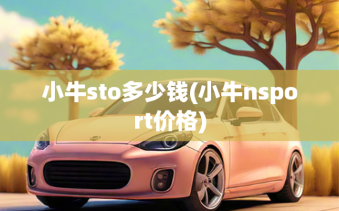 小牛sto多少钱(小牛nsport价格)