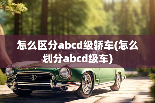 怎么区分abcd级轿车(怎么划分abcd级车)