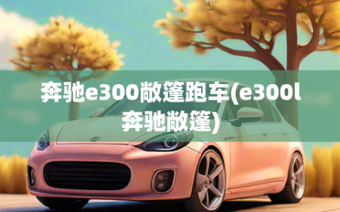 奔驰e300敞篷跑车(e300l奔驰敞篷)