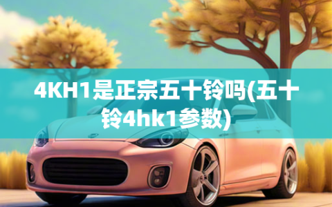 4KH1是正宗五十铃吗(五十铃4hk1参数)