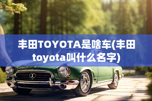 丰田TOYOTA是啥车(丰田toyota叫什么名字)