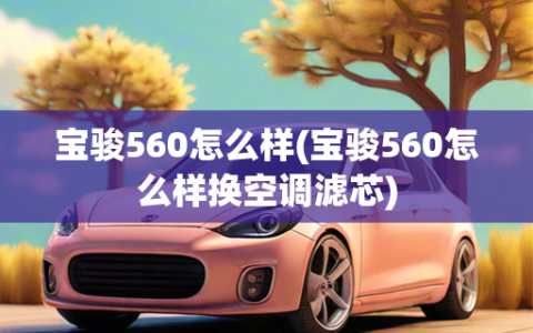 宝骏560怎么样(宝骏560怎么样换空调滤芯)