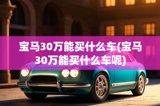 宝马30万能买什么车(宝马30万能买什么车呢)