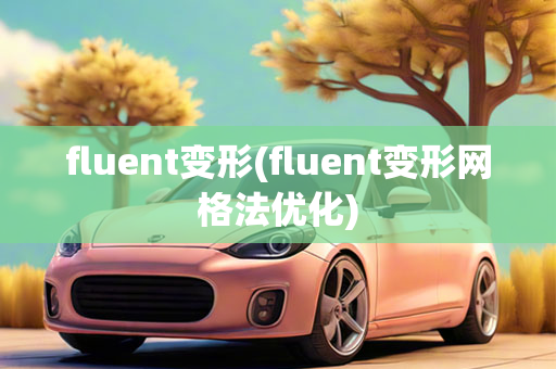 fluent变形(fluent变形网格法优化)