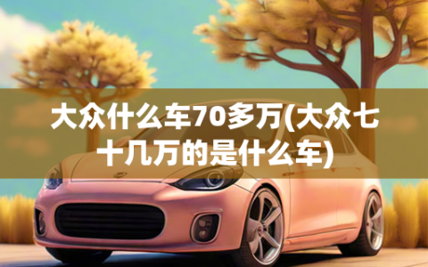 大众什么车70多万(大众七十几万的是什么车)