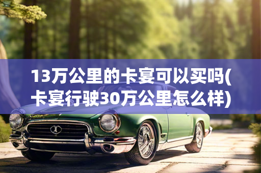 13万公里的卡宴可以买吗(卡宴行驶30万公里怎么样)