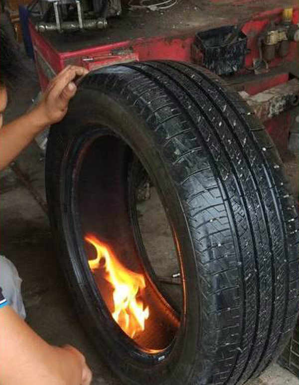 电动车真空轮胎怎么补胎