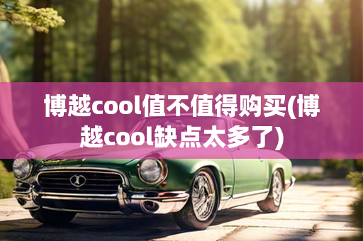 博越cool值不值得购买(博越cool缺点太多了)