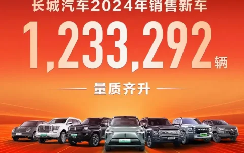 全年销量123.3万辆 长城汽车高质量赢下2024