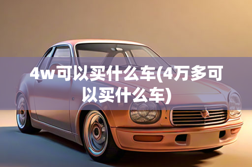 4w可以买什么车(4万多可以买什么车)