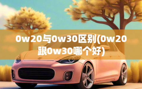 0w20与0w30区别(0w20跟0w30哪个好)