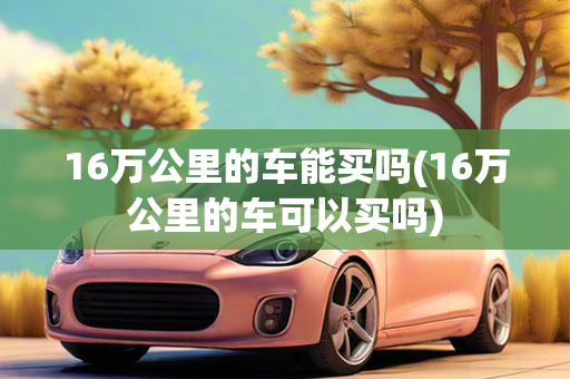 16万公里的车能买吗(16万公里的车可以买吗)