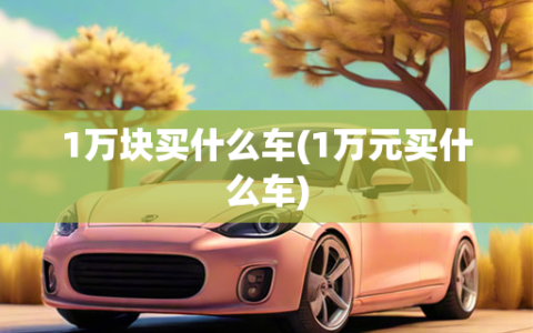 1万块买什么车(1万元买什么车)