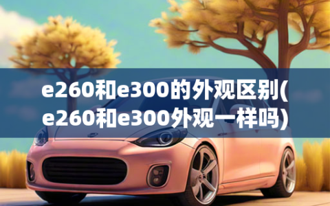 e260和e300的外观区别(e260和e300外观一样吗)