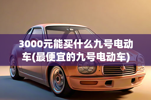 3000元能买什么九号电动车(最便宜的九号电动车)